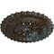 Ekena Millwork Sellek Ceiling Medallion (Canopies up to 1 1/8"), 18 1/2"OD x 7/8"ID x 1 1/2"P, Bronze Blue Patina CM18SKBBS - alternate 2